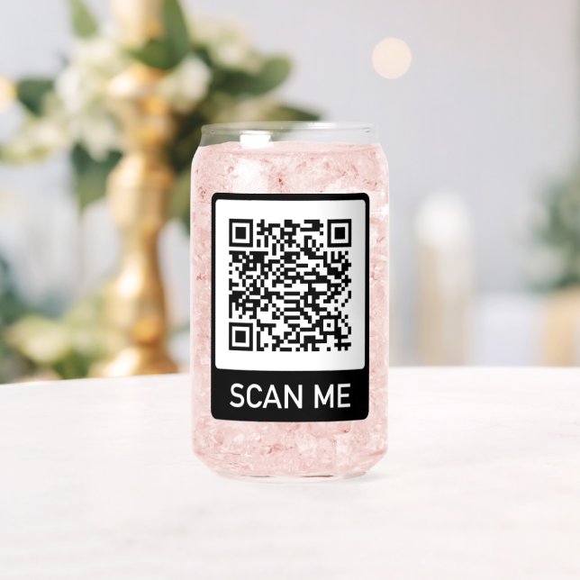 Kundenspezifisches Logo QR-Code-Geschäft Dosenglas (Insitu (Hochzeit))