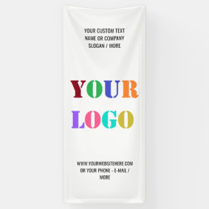 Kundenspezifisches Logo und Werbebanner Banner