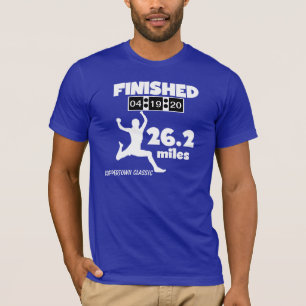 Kundenspezifisches Marathon 26,2 Meilen-Endzeit-T T-Shirt