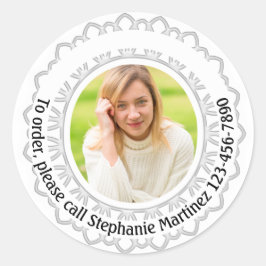 Kundenspezifisches Marketing für Foto-Werbung Runder Aufkleber