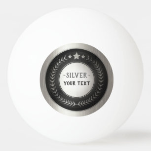 KUNDENSPEZIFISCHES MEDAILLE Silber DES DRUCK-DIY Tischtennisball