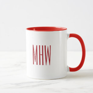 Kundenspezifisches Monogramm "Bah Humbug!" Tasse