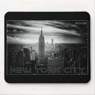 Kundenspezifisches Monogramm NEW YORK CITY Mousepad