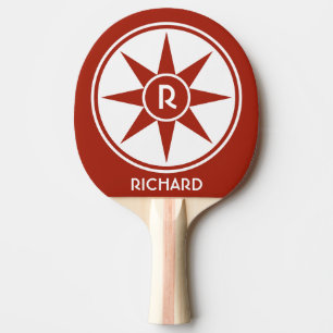 Kundenspezifisches Monogramm- u. FarbKlingeln pong Tischtennis Schläger