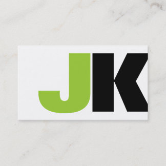 Kundenspezifisches Monogramm-Weiß Visitenkarte