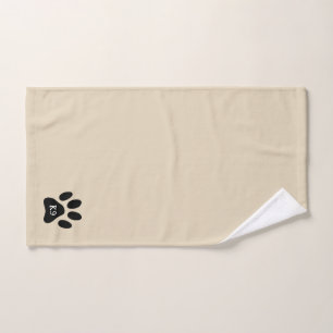 Kundenspezifisches Monogrammtatzendruck-Handtuch Handtuch
