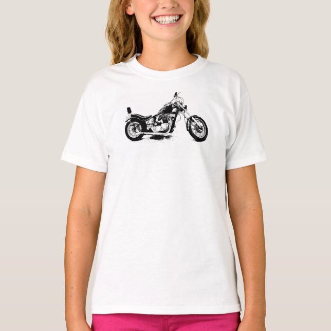 Kundenspezifisches Motorrad-T-Shirt T-Shirt (Vorderseite)
