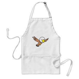 Kundenspezifisches niedliches Adler-Cartoon-Logo Schürze
