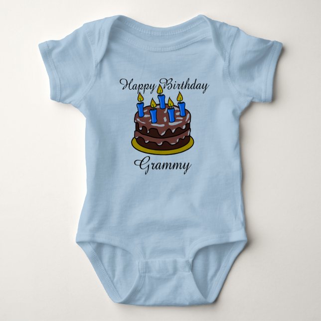 Kundenspezifisches niedliches alles Gute zum Baby Strampler (Vorderseite)
