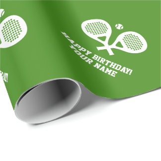 Kundenspezifisches padel Tennis-Packpapier für ihn Geschenkpapier