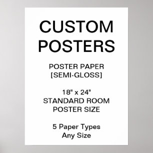 Kundenspezifisches personalisiertes 18"" poster