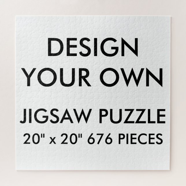 Kundenspezifisches personalisiertes 20" x20" PC Puzzle (Horizontal)