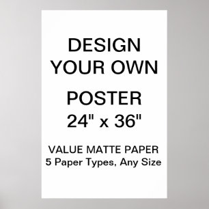 Kundenspezifisches personalisiertes 24" x 6" poster