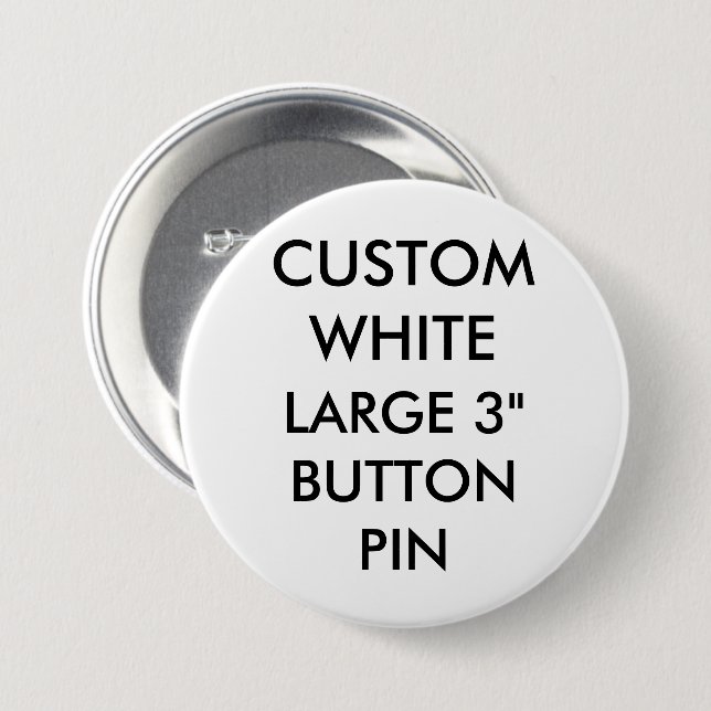 Kundenspezifisches personalisiertes 3" großes button (Vorne & Hinten)