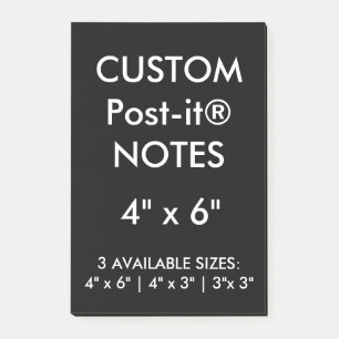 Kundenspezifisches personalisiertes 4" x 6" post-it klebezettel