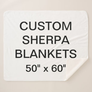 Kundenspezifisches personalisiertes 50" x 60" sherpadecke