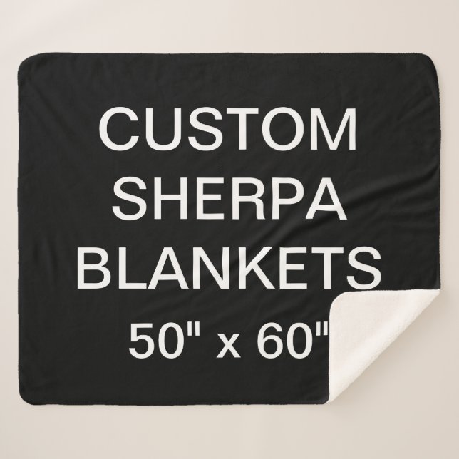 Kundenspezifisches personalisiertes 50" x 60" sherpadecke (Vorderseite (Horizontal))
