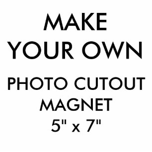 Kundenspezifisches personalisiertes 5" x 7" fotoskulptur magnet