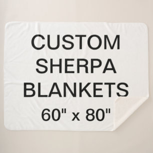Kundenspezifisches personalisiertes 60" x 80" sherpadecke