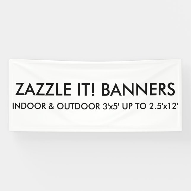Kundenspezifisches personalisiertes 6' x2.5 banner (Horizontal)