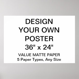 Kundenspezifisches personalisiertes 6" x 24" poster