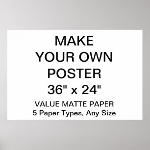 Kundenspezifisches personalisiertes 6" x 24" poster