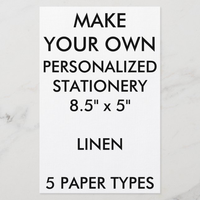 Kundenspezifisches personalisiertes briefpapier (Vorderseite)