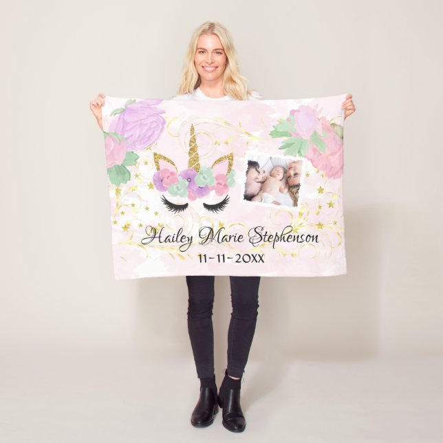 Kundenspezifisches personalisiertes fleecedecke (Beispiel)