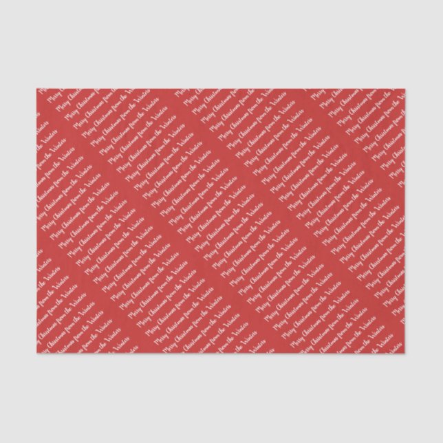 Kundenspezifisches personalisiertes Seidenpapier (Vorderseite)