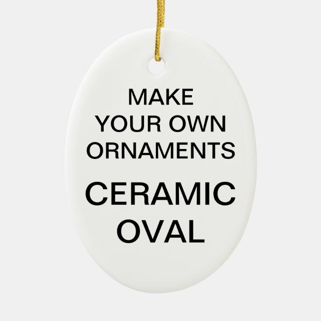 Kundenspezifisches Porzellan-ovale Keramikornament (Vorne)