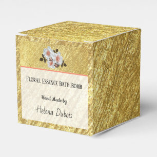 Kundenspezifisches Produkt aus Gold und Blütenbomb Geschenkschachtel