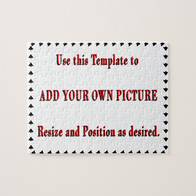 Kundenspezifisches Puzzlespiel addieren Ihr Puzzle (Horizontal)