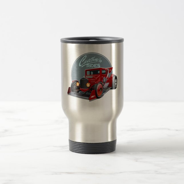 Kundenspezifisches Retro-Rennwagenkonzept Reisebecher (Mittel)