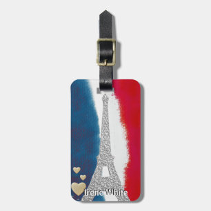 Kundenspezifisches rotes weißes Blau Gepäckanhänger