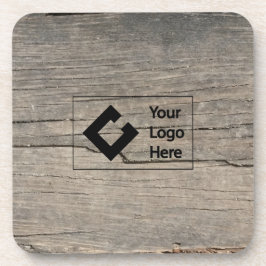 Kundenspezifisches rustikales Holz mit Logo Untersetzer