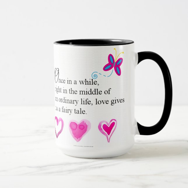 Kundenspezifisches Schwarzes 15 Unze-Wecker Fary Tasse (Rechts)