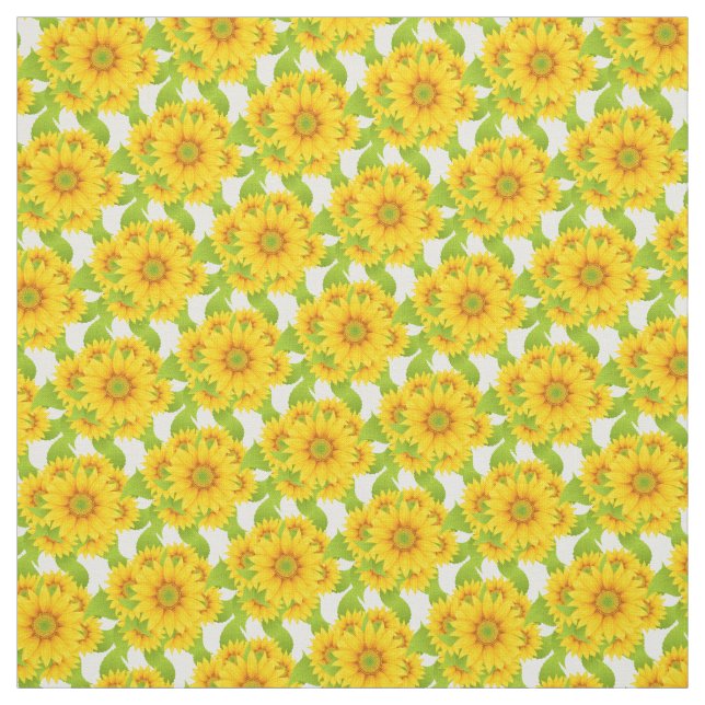 Kundenspezifisches Sonnenblume-Gewebe Stoff (Muster)
