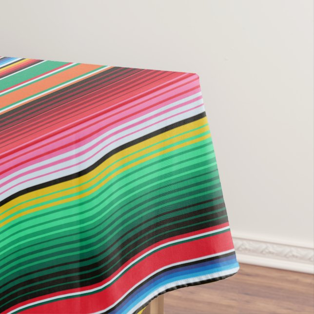 Kundenspezifisches Spanisch Serape mexikanische Tischdecke (Beispiel)