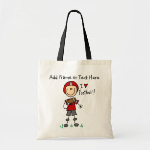 Kundenspezifisches Strichmännchen-rote Tragetasche