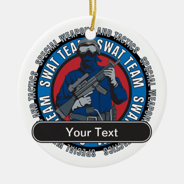 Kundenspezifisches SWAT-Team Keramikornament (Vorne)