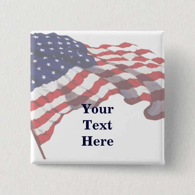 Kundenspezifisches Text-amerikanische Button (Vorderseite)