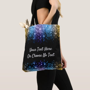 Kundenspezifisches Text Ombre Glitzer-Goldlila
