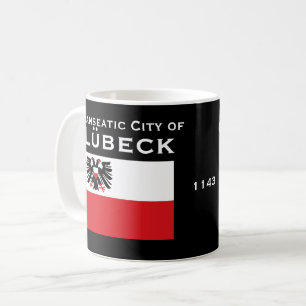 Kundenspezifisches Wappen Lübecks - Deutschlands Tasse