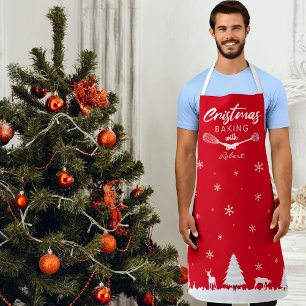 Kundenspezifisches Weihnachtsgebäck mit (Ihrem Nam Schürze