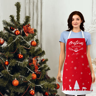 Kundenspezifisches Weihnachtsgebäck mit (Ihrem Nam Schürze
