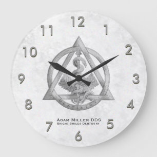 Kundenspezifisches Zahnarzt-Uhr-Weiß Große Wanduhr