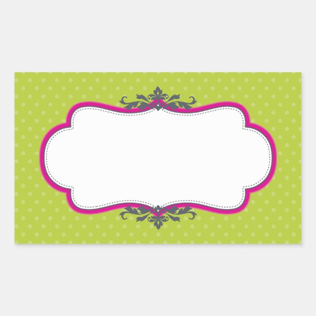 KUNDENVERPACKUNG SIEGEL niedliches Logo stylisch r Rechteckiger Aufkleber (Vorderseite)