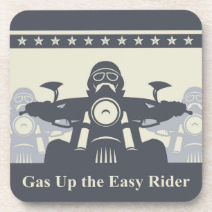 Kundgebung aus Kunststoff, Set 6, Motorrad Getränkeuntersetzer