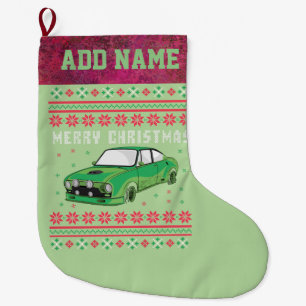 Kundgebung Car Ugly Christmas Sweater Großer Weihnachtsstrumpf