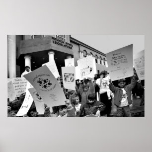 Kundgebung für Obdachlose Poster